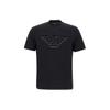 Solid Color Crew Neck Fitted Short Sleeve T-Shirt Men Tops Black 6R1TB4-1JPZZ-00A9