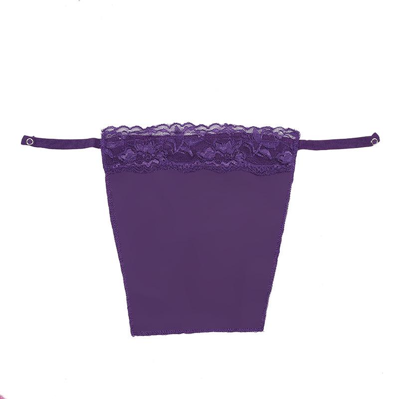 Seamless Lace Trim Anti-Exposure Bandeau: Lightweight One-Piece for Spring & Summer