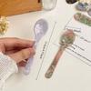 1Set Retro Dessert Knife Spoon Jam Butter Knife Tableware Plastic Spoon Lovely Photography Props Kitchen Tableware Set