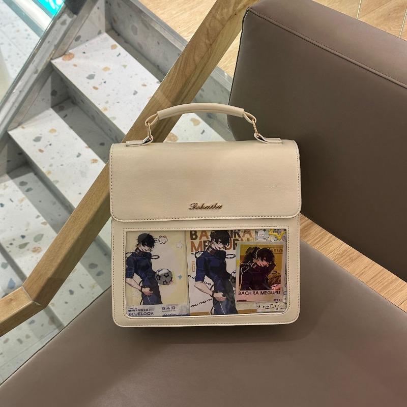 New Japanese Retro Handbag Daily Versatile Transparent Shoulder Cross Shoulder Pain Bag Bar Bag Women
