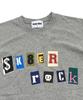 SK8ER ROCK Collage Pop Logo T-Shirt ((Melange Gray))