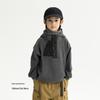 2025 Boys' Plaid Fleece-Lined Hoodie - Stylish & Warm Autumn/Winter Kids' Top