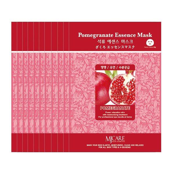 [100 sheets] Pomegranate Skin Firming, Softening, Moisture Care Essence Mask Pack (6514351A)