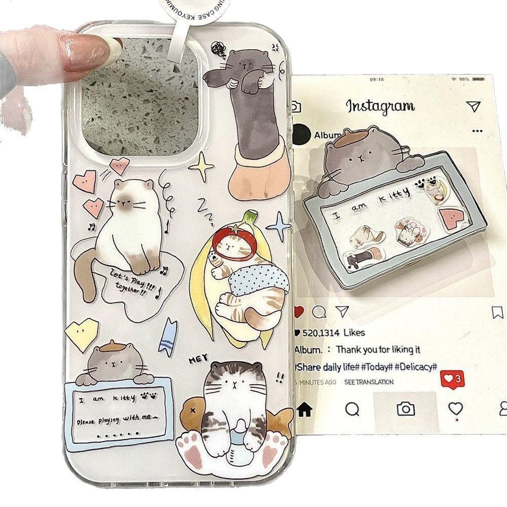 Single Layer Cute Hot Dog West Highland Cat for Apple 16Pro Big Hole 15 Mobile Phone Case 14 Cartoon 13 Set 12