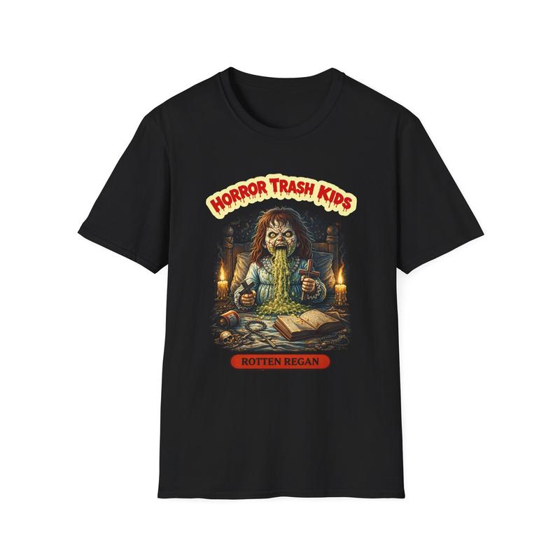 Horror Trash Rotten Regan the Exorcist Unisex T-Shirt | Vintage Horror Illustration M