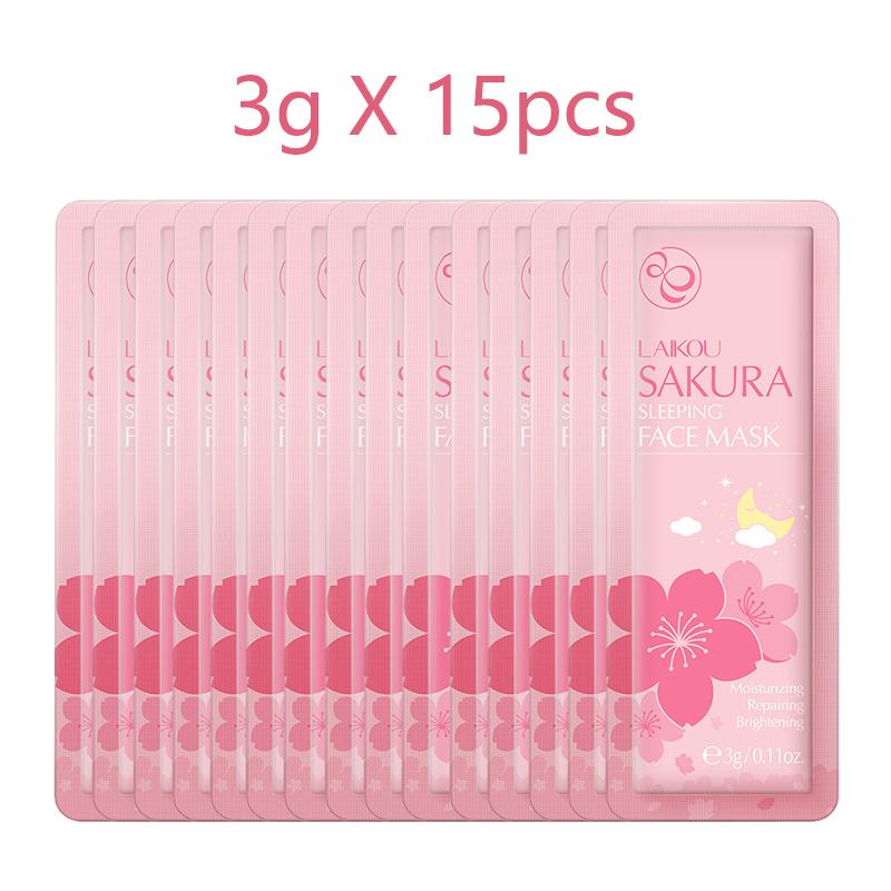 Japan Sakura Schlaff face mask Feuchtigkeitsspendende & Reparierende Nacht-Gesichtsmaske Kirschblüten Hautpflege Nährend Glättend Haut