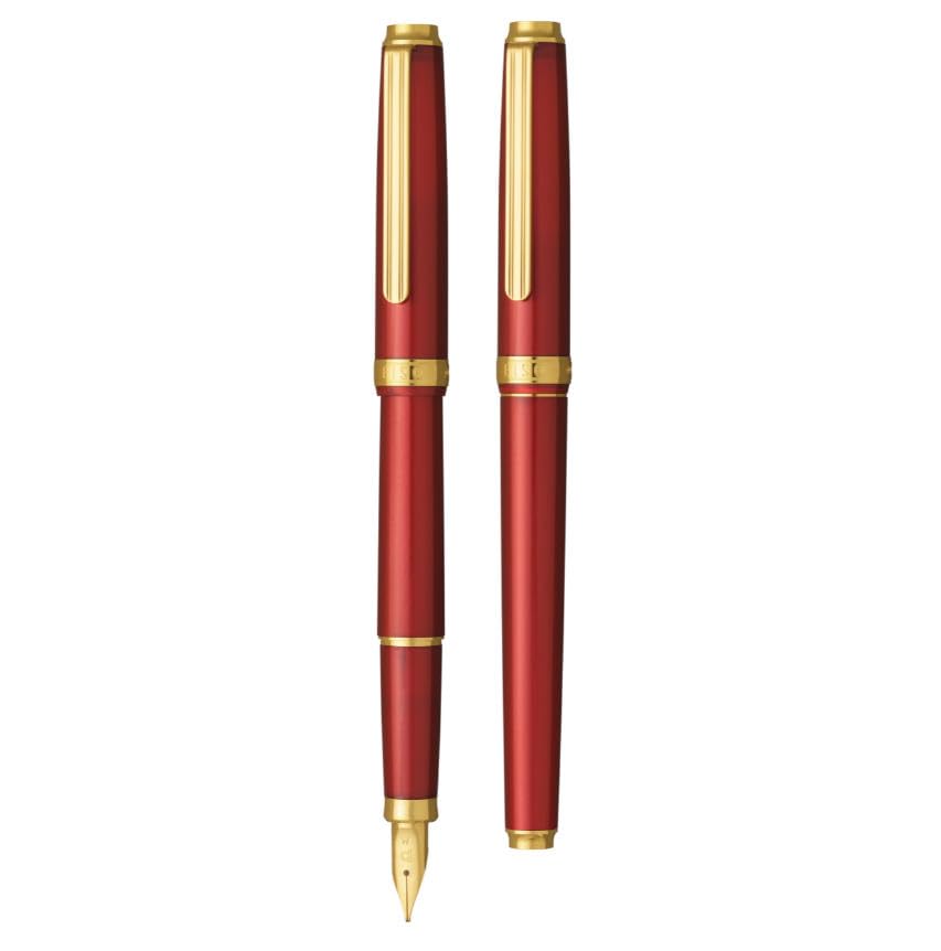 

Platinum BISO Fountain Pen PLATINUM Bisou Medium PTL-15000 (Flame Red, Nib)