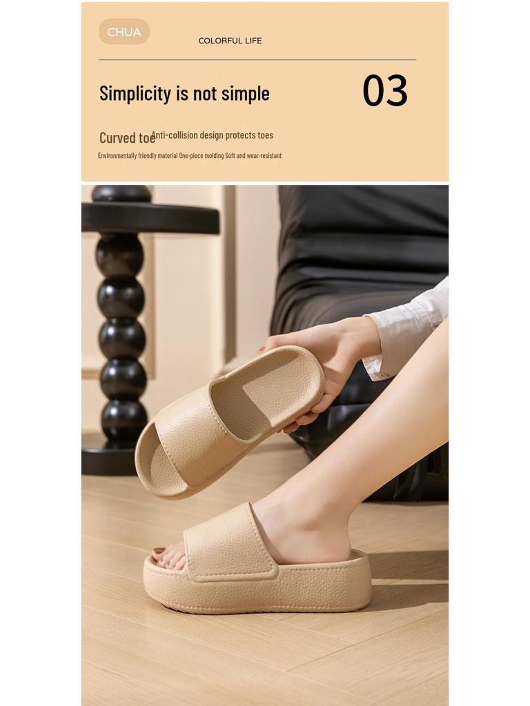 Sandale de baie confortabile, antiderapante, de vară pentru femei - Cu talpă groasă, pentru uz interior/exterior