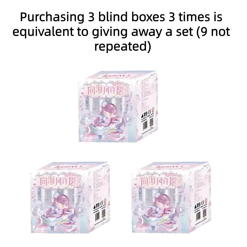 Keeno WISH ON THE SEA BREEZE Series Blind Box Mystery Box Toys Cute Action Anime Figure Kawaii Model Gift