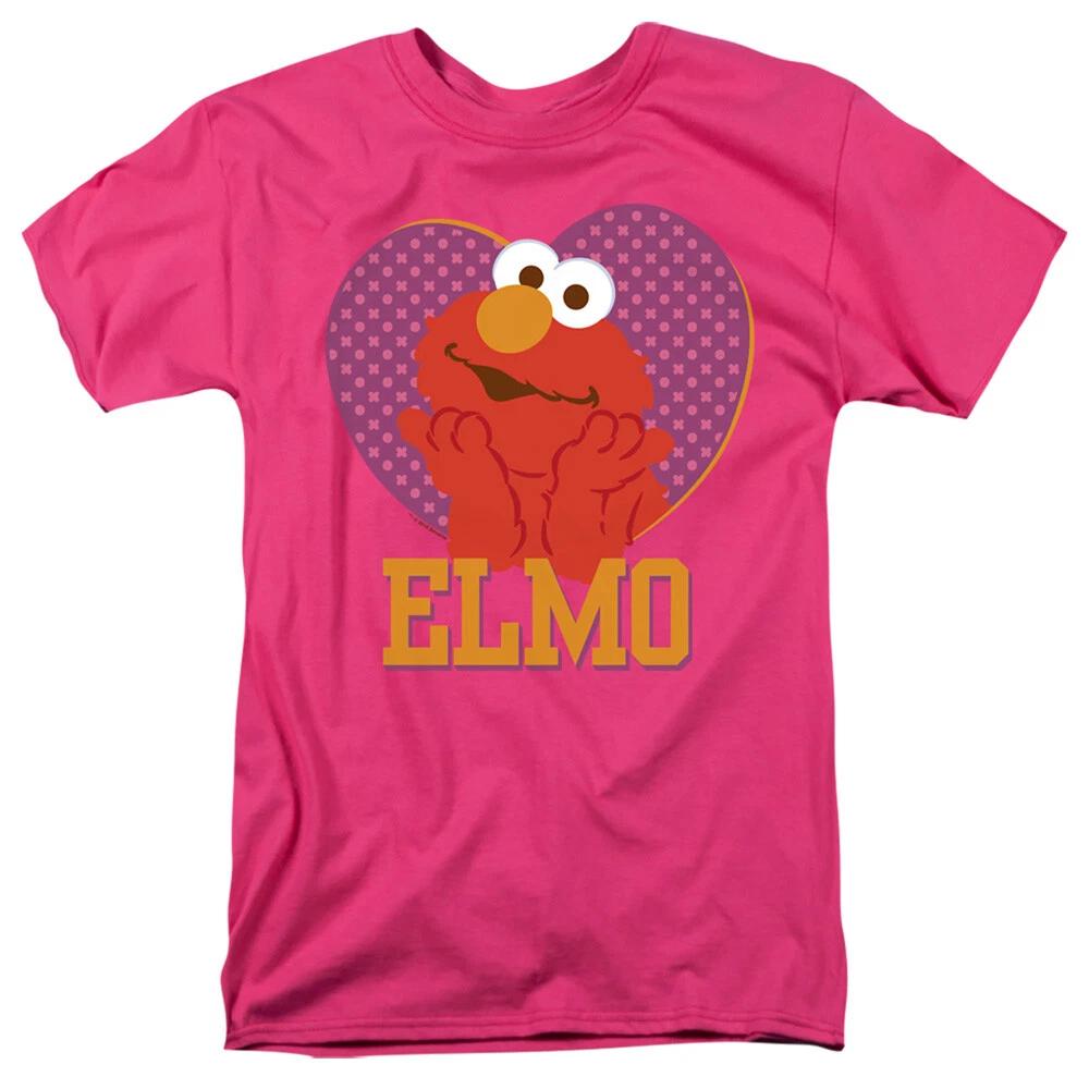Sesame StrFFt  Elmo Heart  T-Shirt 4XL