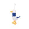 Creative Plush Cheer Up Cartoon Duck Keychain Pendant - Cute Backpack Charm