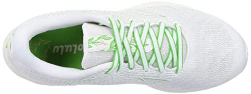 Mizuno Wave Rider 26 Running Shoes, Lightweight, Off-White/Green/Gold, Size 23.0 cm, 2E, for Jogging, Marathons, Sports, and Training
