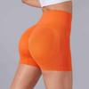Damen High Waist Honey Peach Po-Lift Yoga-Shorts – Bauchkontrolle, Anti-Exposition, Schnelltrocknende Fitnesshose