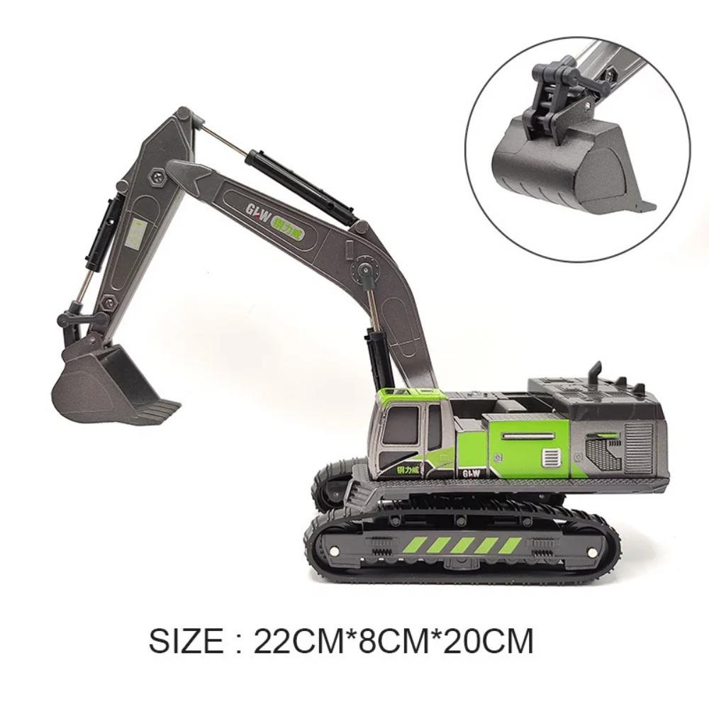 Giocattoli Inertiali da Ingegneria in Metallo Pressofuso per Bambini, Trattore in Lega, Escavatore, Bulldozer, Camion per Bambini, Modello di Veicolo per Bambini, Regalo