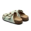 The Small Man Is Angry and Increases by 4CM! Mint Milk Green~ Thick-bottomed Cool Slippers, New One-word Slippers for Women