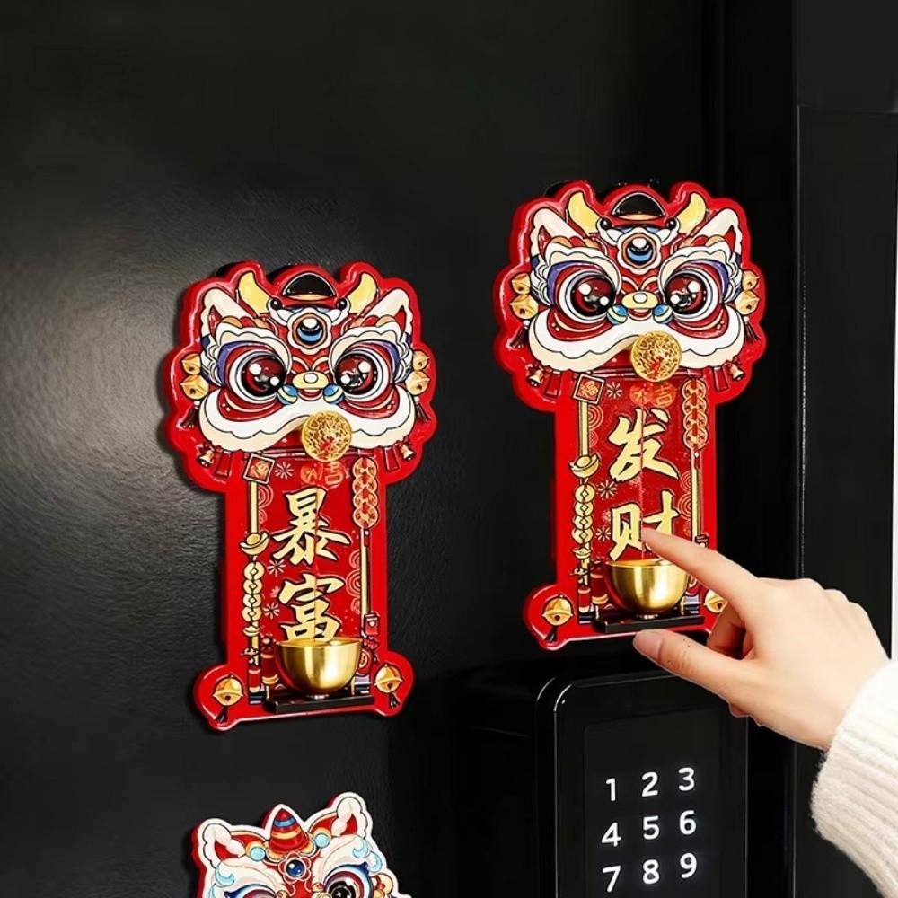 Home Decor Cartoon Lion Doorbell Lion Dance Spring Festival Auspicious Bell