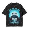 Bartholomew Kuma Washed T Shirts Streetwear Hip Hop T-Shirts one piece Tees Tops Men Women Short Sleeve Harajuku Summer