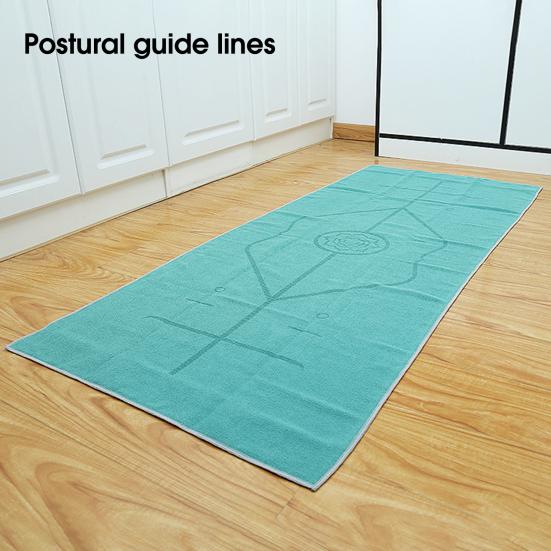 

Полотенце для йоги Идеальная толщина Нескользящее Изысканные швы Не скатываются Удлиненное положение Быстросохнущее моющееся противоскользящее одеяло для йоги