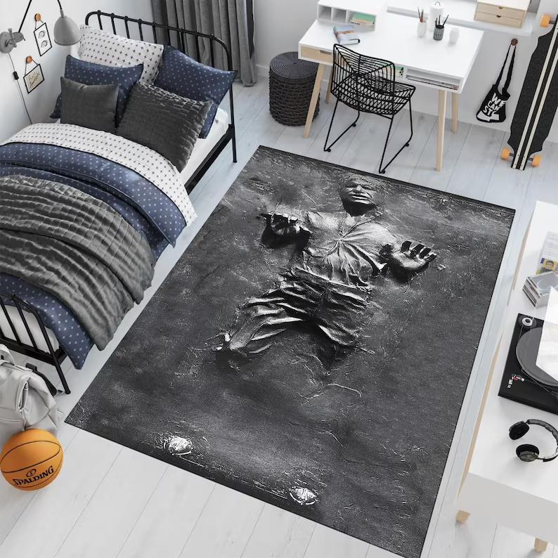 Black Hole Space Rug Cosmic Galaxy Print Carpet Machine Washable Modern Home Decor Rug Astronomy Lover Room Accent Rugs