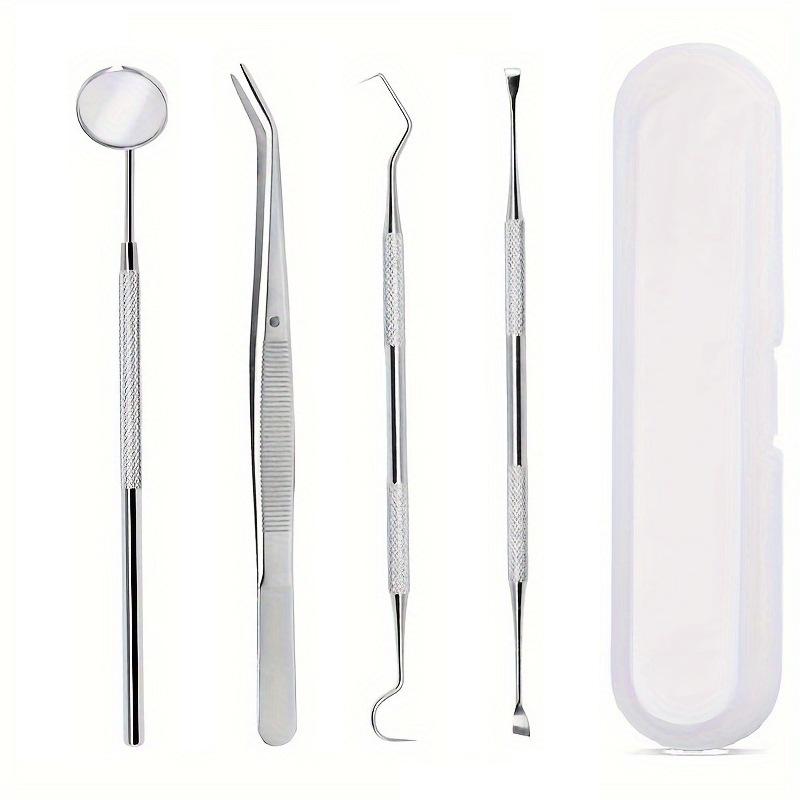 Stainless Steel Dentist Oral Tools Cleaning Flossing Tartar Removal Easy To Clean Not Easy To Break Dental Oral Mirror Care Kit