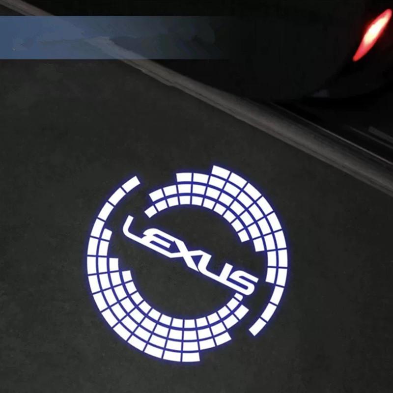 Led Car Door Welcome Laser Projector Logo Ghost Shadow Night Light For Lexus RX ES GX LS LX IS Series LX450 LX470 LX570 RX300KR8