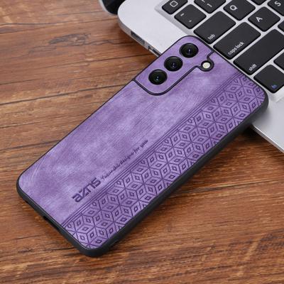 AZNS For Samsung Galaxy S21 FE 5G Anti-scratch Phone Case Imprinted Leather Coated TPU Cover