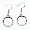 Round Cabochon Base Dangle Earrings DIY Jewelry Findings For Handmade Gifts