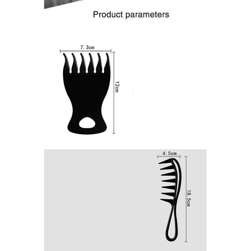 Pxcl Men's Hairdressing Comb,2 Pcs Anti-static Detangling Hair Brush Wide Tooth Hair Comb Hairdressing Oil Comb For Barber Shop