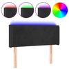 VidaXL Tête de Lit à LED Meuble de Chambre à Coucher Accessoire de Lit Simple Tête de Cadre de Lit Intérieur Noir 3122994