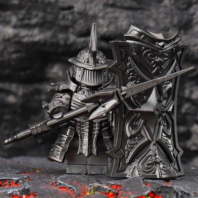 Dämon Silber Turm Ritter Minifigur Spielzeug - 7721-3 Kriegswächter Baustein