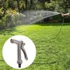 5.5inch Metal Portable Watering Sprayer with Threaded Front Adjustable Hose Nozzle for Watering Plants Washing Car Showering Pet