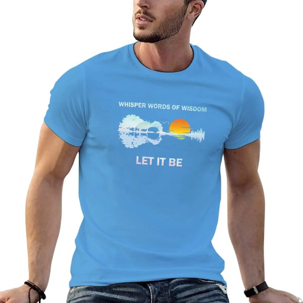 Whisper Words Of Wisdom Let It Be Sunrise T-Shirt graphics oversized customs design your own cute clothes t shirt