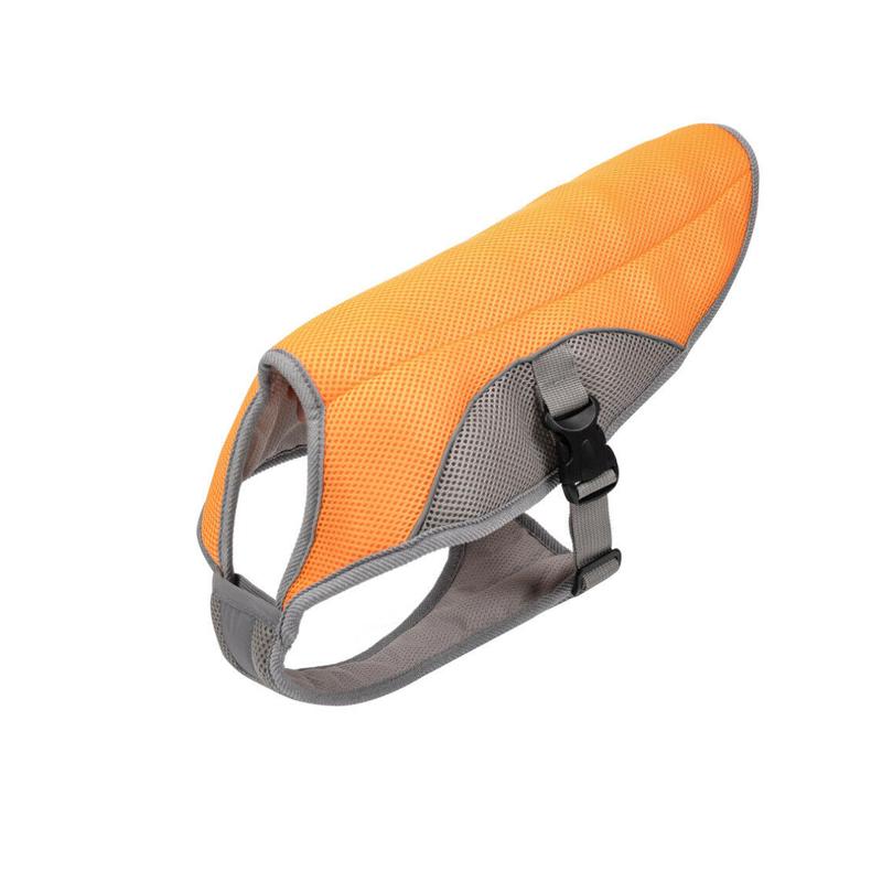 

Летний охлаждающий жилет для собак, светоотражающая куртка-холодильник для домашних животных, дышащая одежда для щенков L оранжевый