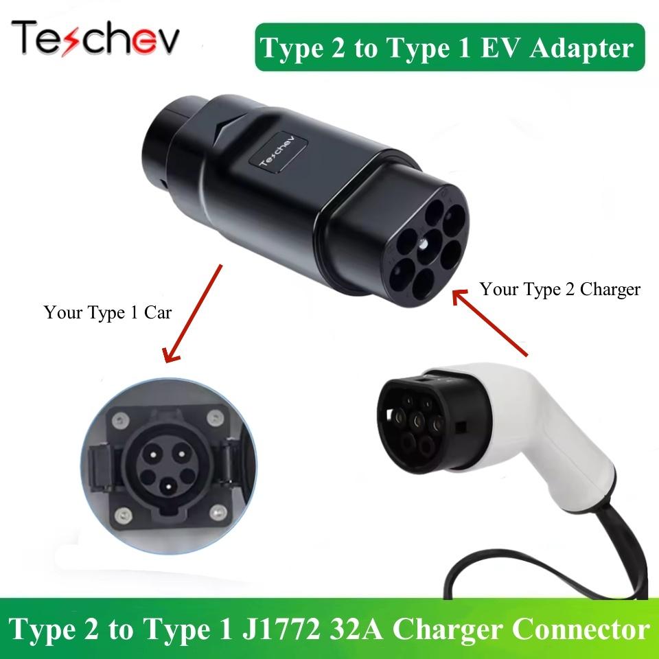 Electric Vehicle Charging Connector Type 2 To Type 1 J1772 EV Adapter Type 2 To GBT EVSE Charger Type 1 To GBT EV Adaptor