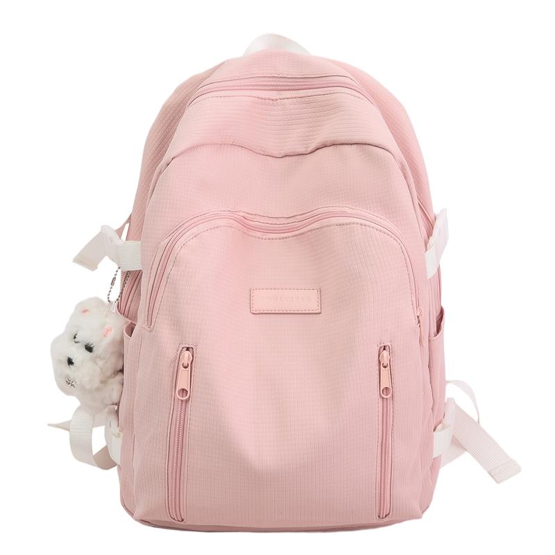 

Студенческий школьный рюкзак Женский рюкзак Дорожный рюкзак розовый