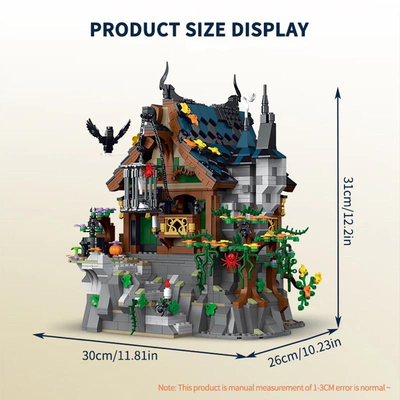 High-Quality 1964Pcs High-Quality Witch High-Quality Hut High-Quality Building High-Quality Blocks High-Quality Moc Construction set High-Quality