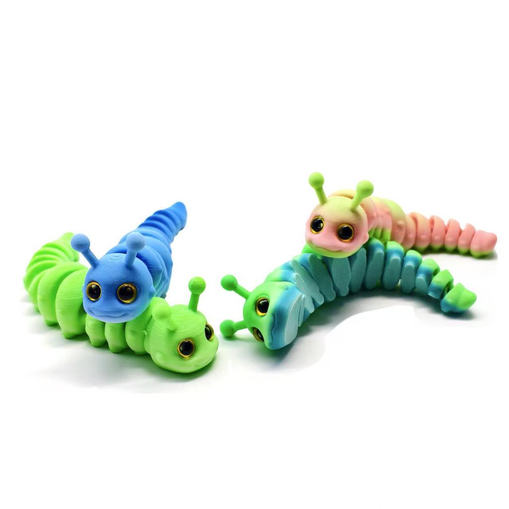 3D Printed Movable Caterpillar Decompression Toy Ornament