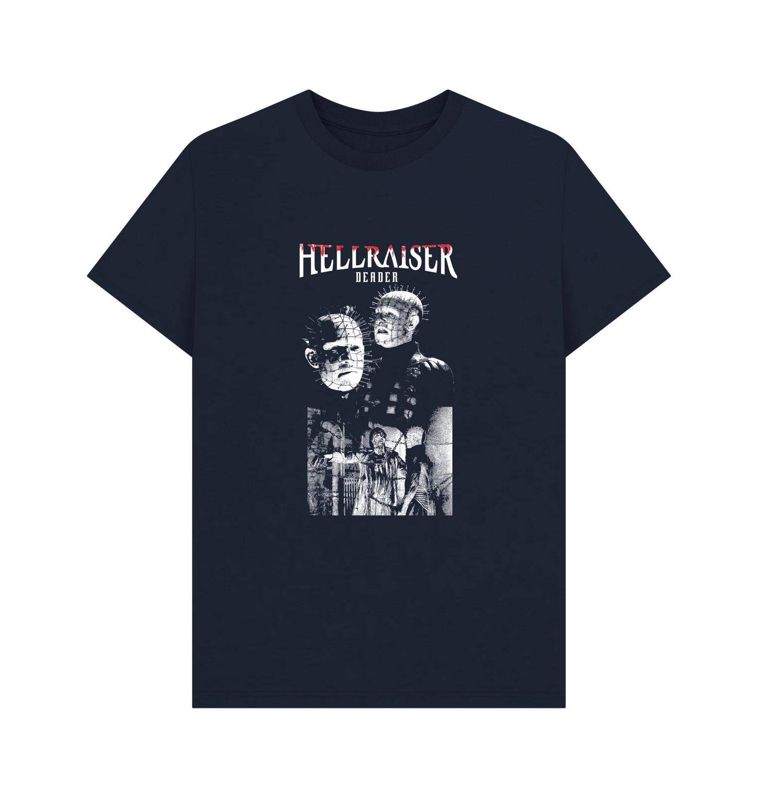 PREMIUM OFFICIAL Hellraiser Hellraiser Deader Navy Portrait T-Shirt L