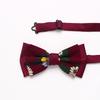 Shuangpin Men'S Bow Tie Business Trend Color Weaving Jacquard Suit Accessories Retro Bow Tie