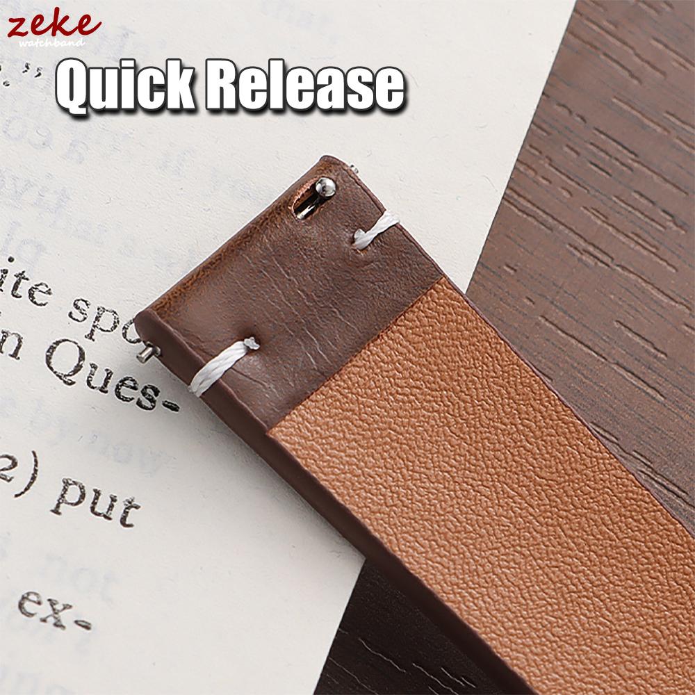 Handmade Retro Oil Wax Leather Strap 18mm 20mm 22mm Quick Release Bracelet Belt for Seiko for Omega Business Men Women Watchband