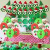 Christmas Balloons Garland Arch Kit Red Green Latex Balloons Banners Cake Topper For Xmas Birthday Party Decorations