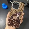 Fawn Flower Matte Silicone Case For Iphone 13 12 11 16 15 14 17 Pro Max Anti-Fingerprint Ultra Thin Cover