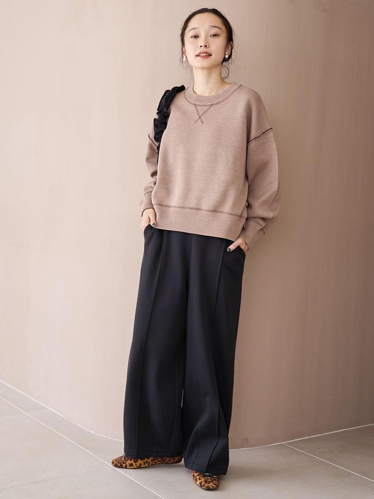 Cohen REVERSE WARM Warm Sweat Wide Curve Pants, 76406000023 0950 BLACK(09), M