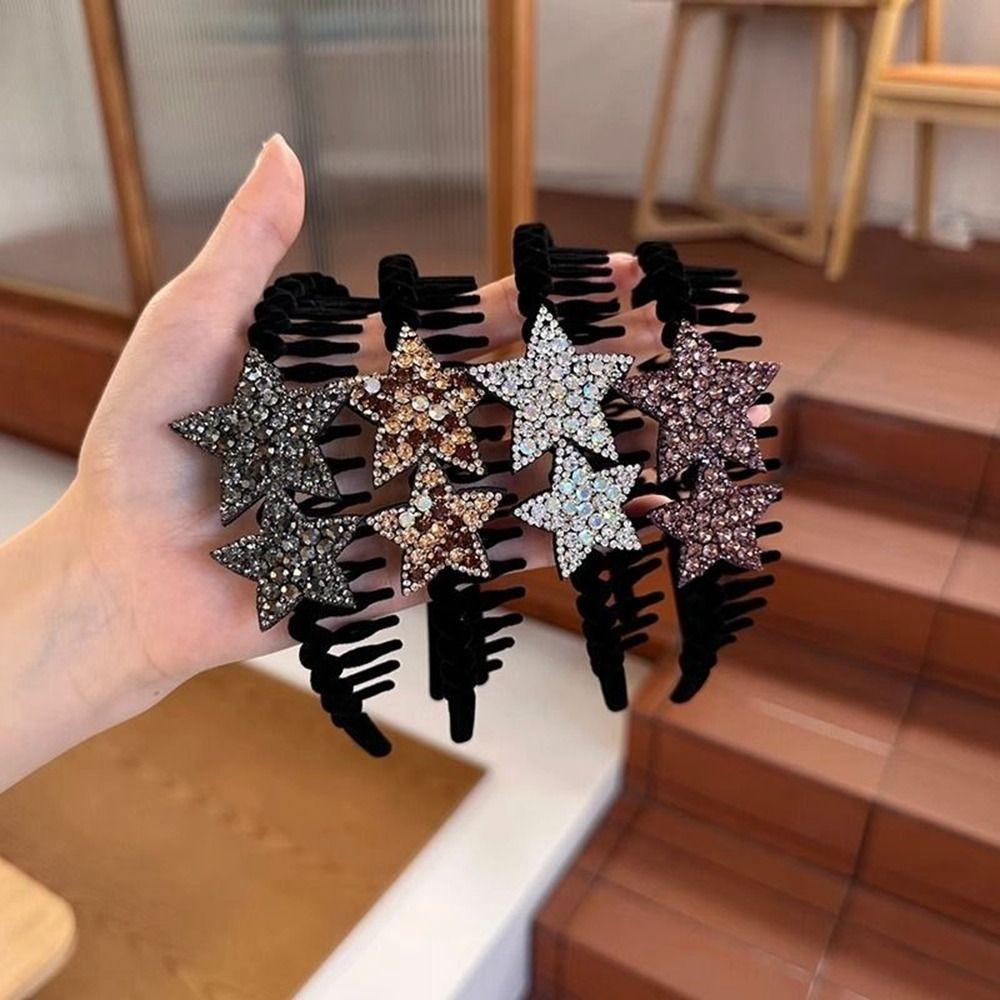 Flocking Hairstyle Hairpin Double Bangs HairClip New Bangs fixed HeadHoop  Women Girl