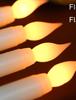 6/12Pcs LED Flameless Taper Candles Lights Battery Powered Flickering Flameless LED Taper Candles Light for Home Wedding Party