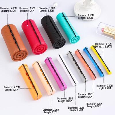 Zestaw Bardzo Dużych Wałków do Trwałej z Pokrywką i Gumkami - Narzędzia do Kręcenia Włosów