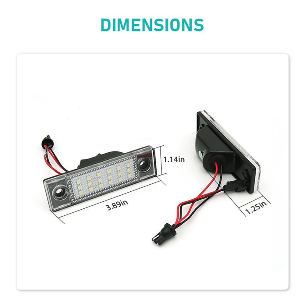 2Pcs LED License Plate Lamp Kit For Chevrolet Cruze 2010-2015