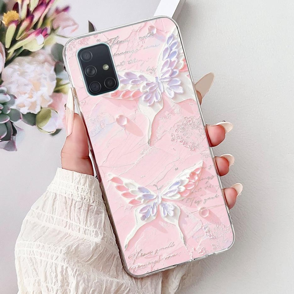 For Samsung Galaxy A31 A51 A71 Case A315F A515F A715F New Luxury Painted Cover Soft Silicone Case For Samsung A51 A 31 71 Fundas