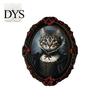 Wooden Animal Frame Ornament Halloween Pet Photo Decoration, with Adhesive Dot, Witch Hat Cat Dog Holiday Decoration Decor, Retro for Home Office