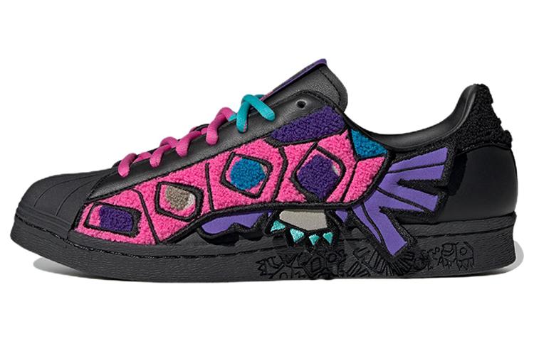 Adidas Originals Superstar 80s X Han Meilin Black Purple Pink ID4381 36